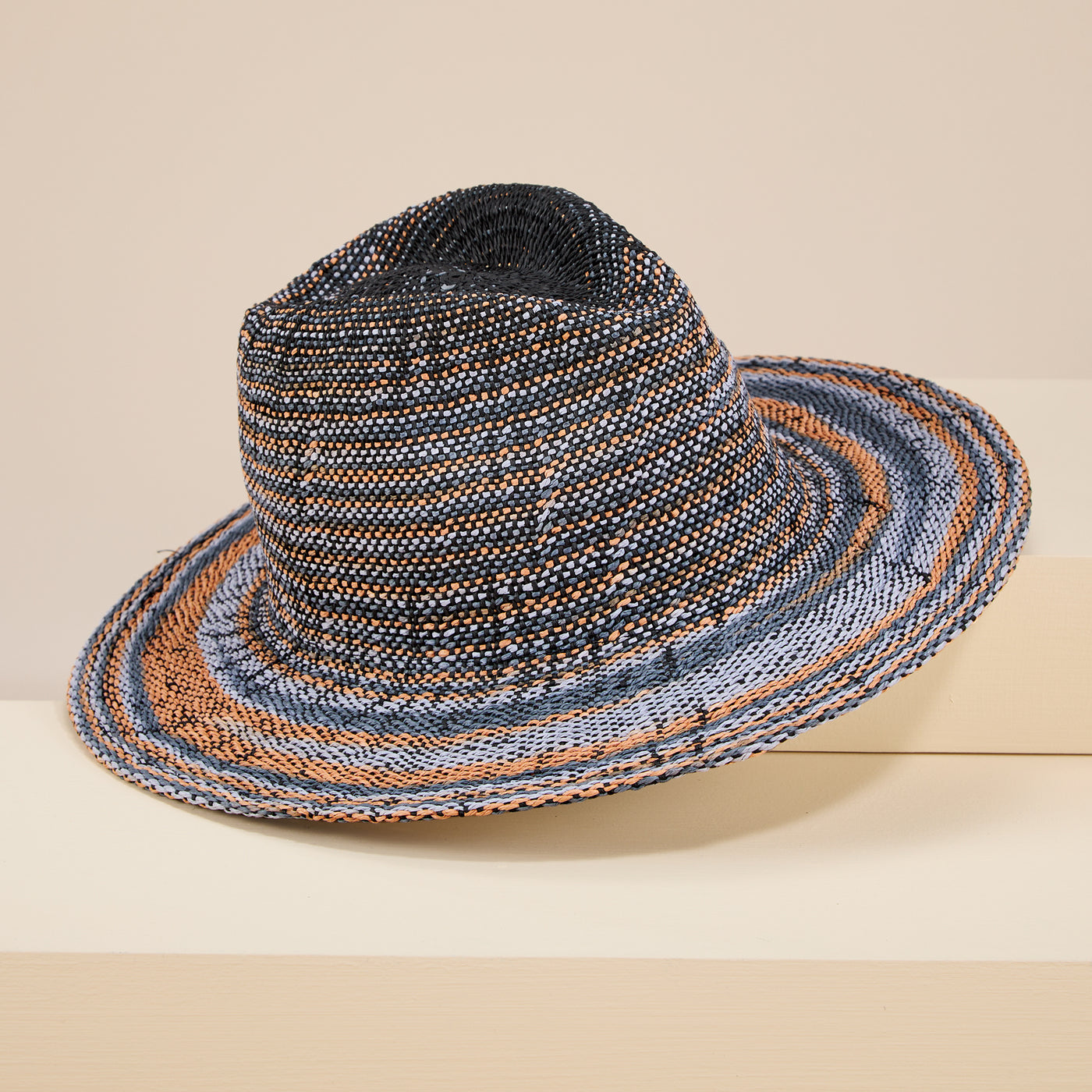Elizabeth Space-Dyed Straw Fedora (Preorder)
