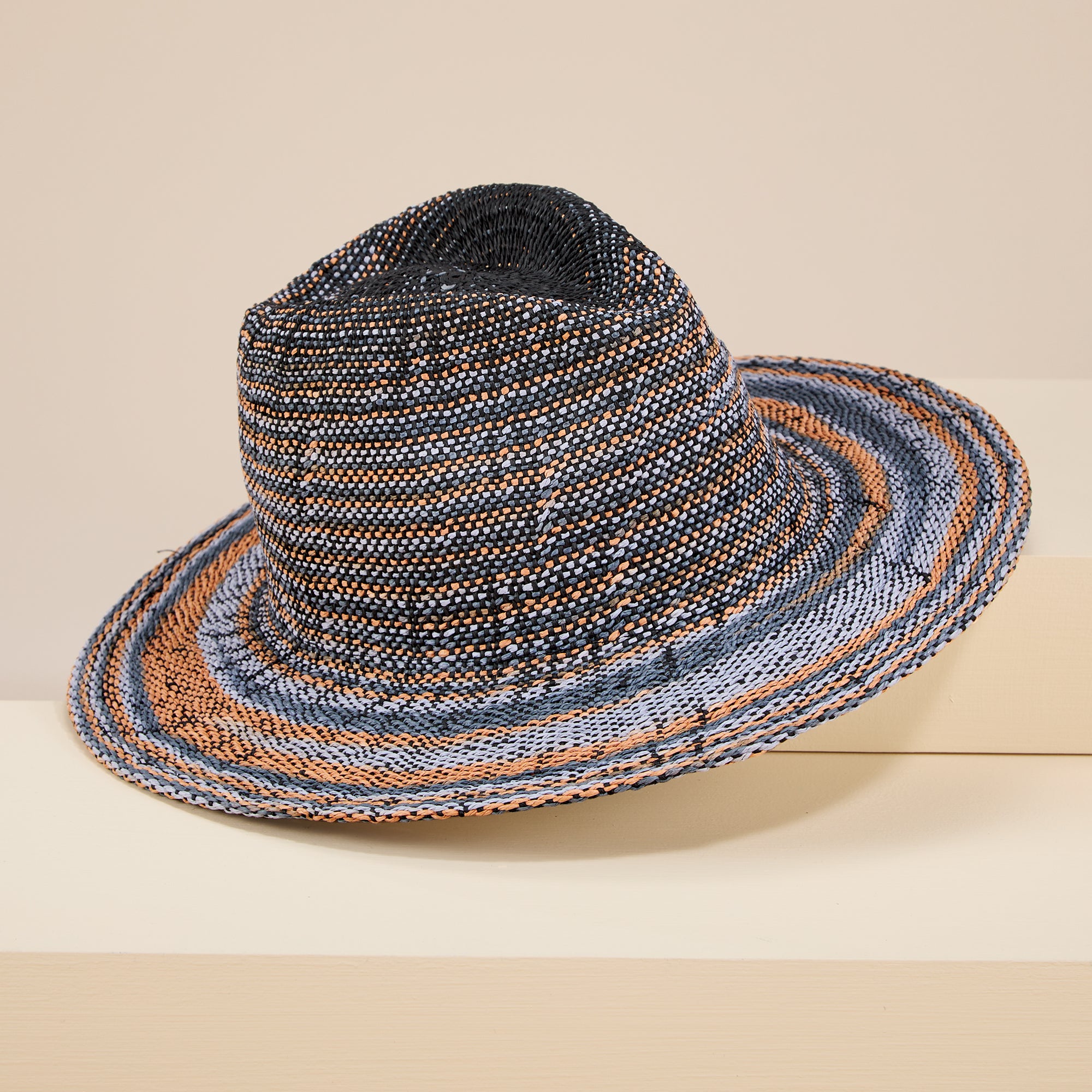 Elizabeth Space-Dyed Straw Fedora (Preorder)