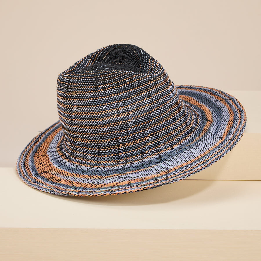 Elizabeth Space-Dyed Straw Fedora (Preorder)