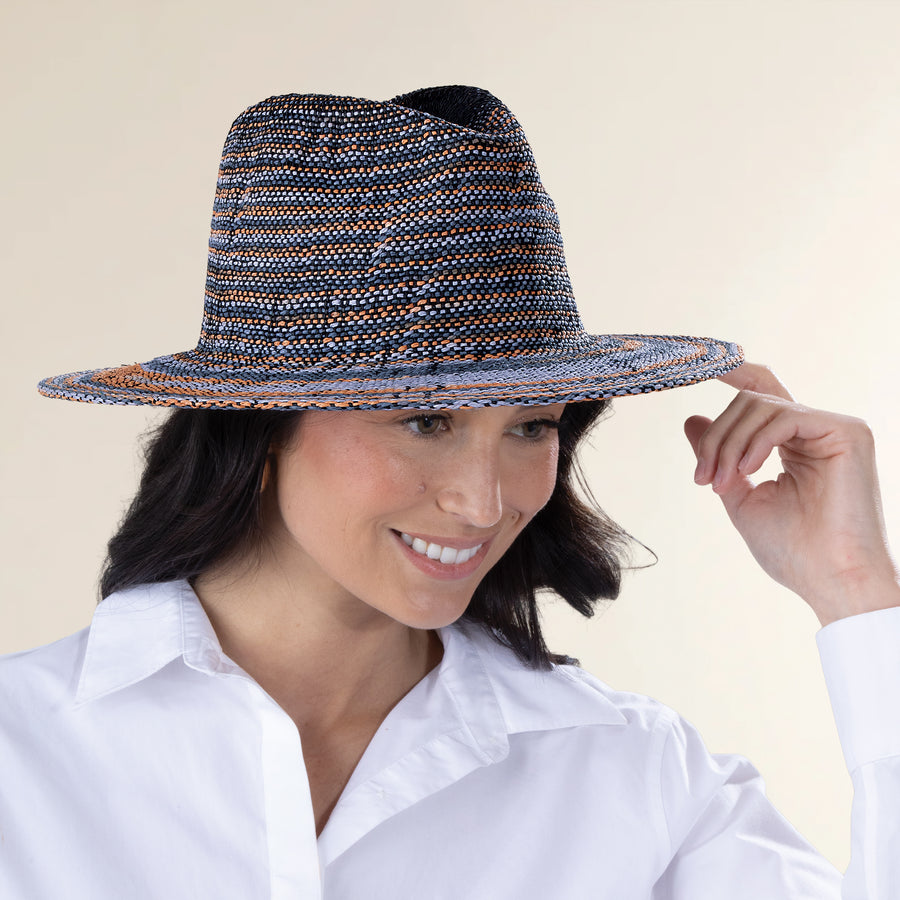 Elizabeth Space-Dyed Straw Fedora (Preorder)