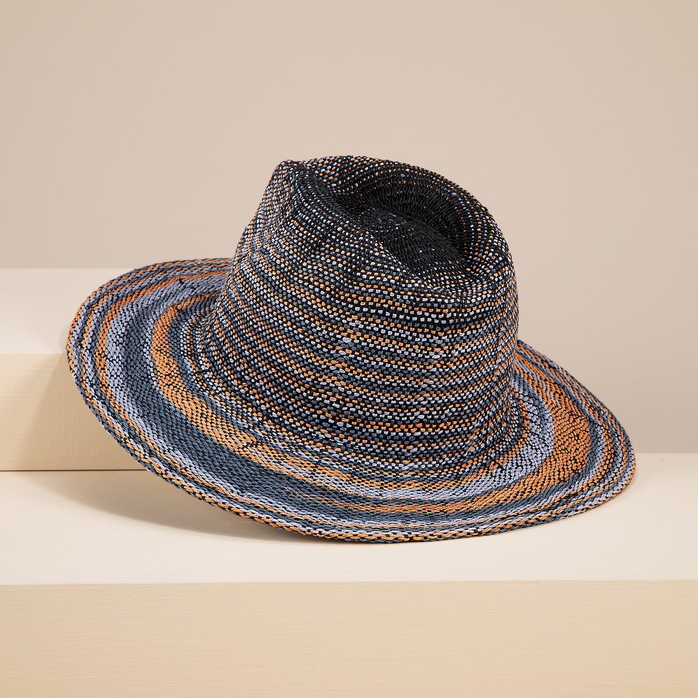 Elizabeth Space-Dyed Straw Fedora (Preorder)