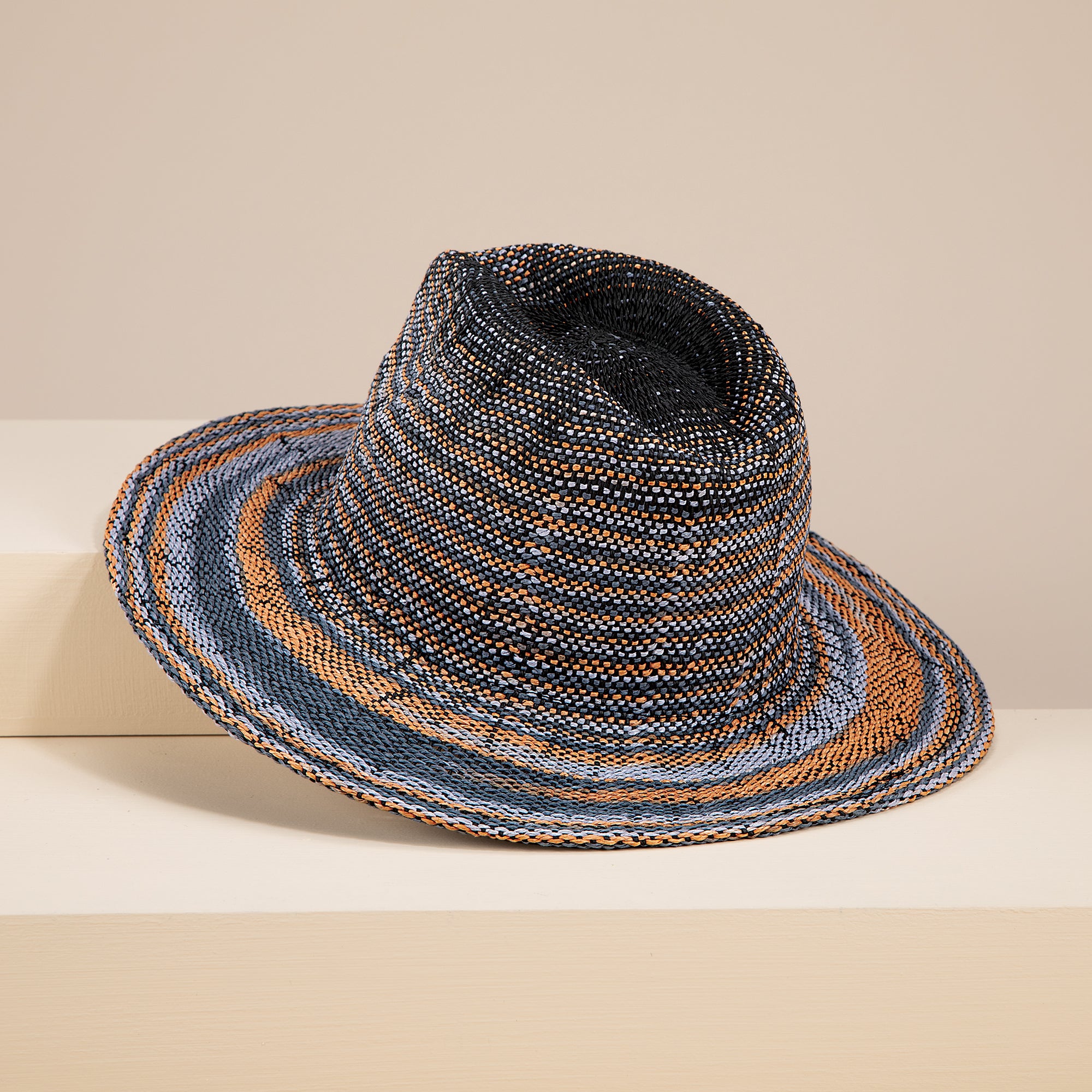 Elizabeth Space-Dyed Straw Fedora (Preorder)
