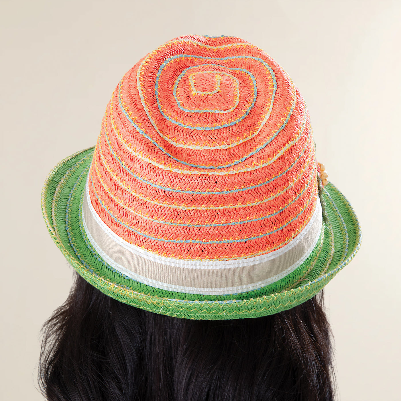 Shannon Straw Star Flower Fedora