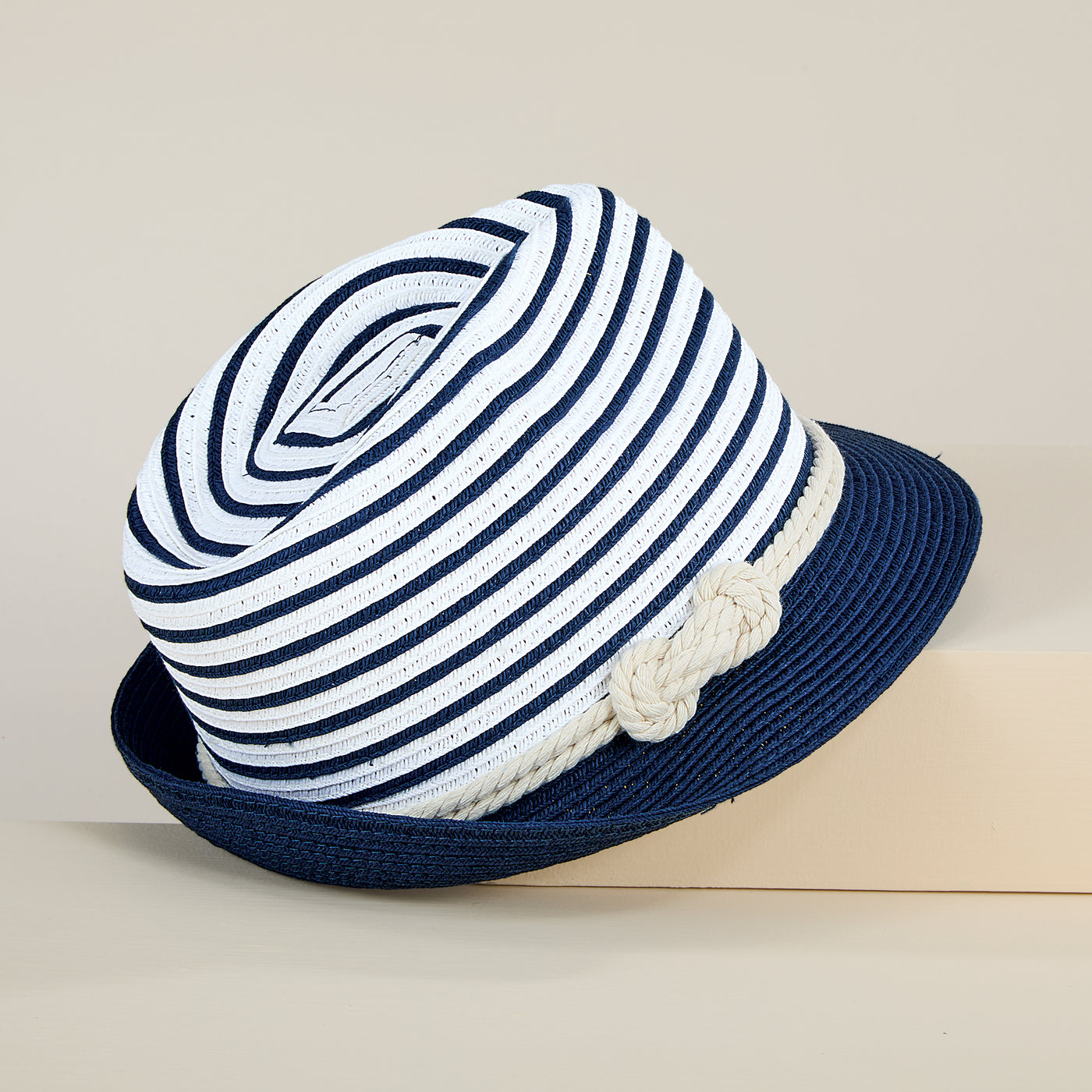 Paloma Nautical Striped Fedora (Preorder)