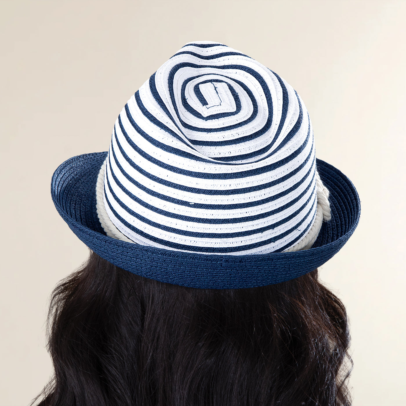 Paloma Nautical Striped Fedora (Preorder)