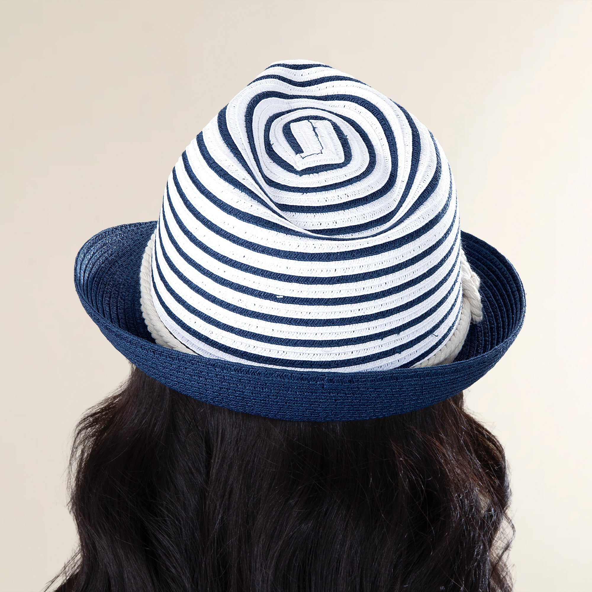 Paloma Nautical Striped Fedora (Preorder)