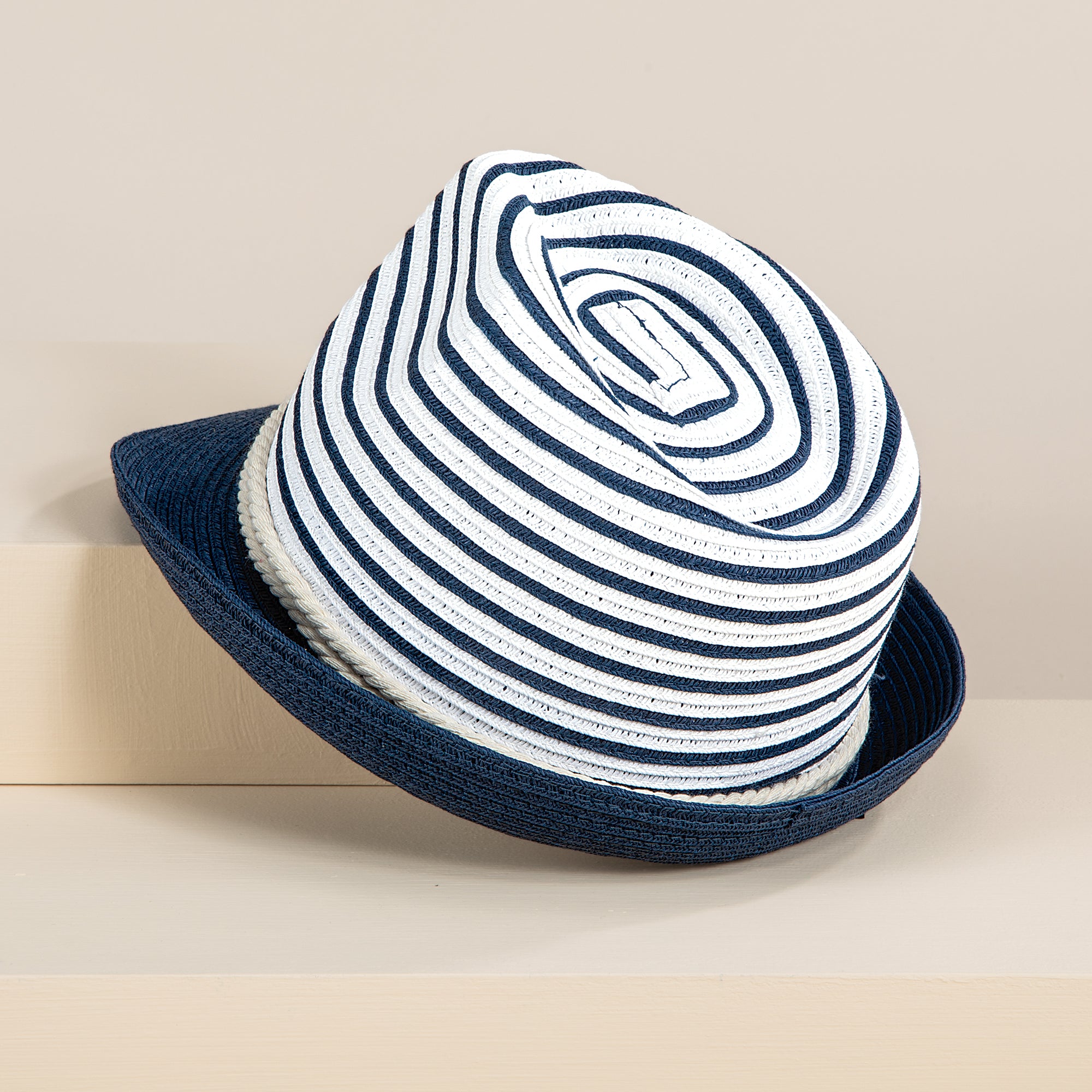 Paloma Nautical Striped Fedora (Preorder)