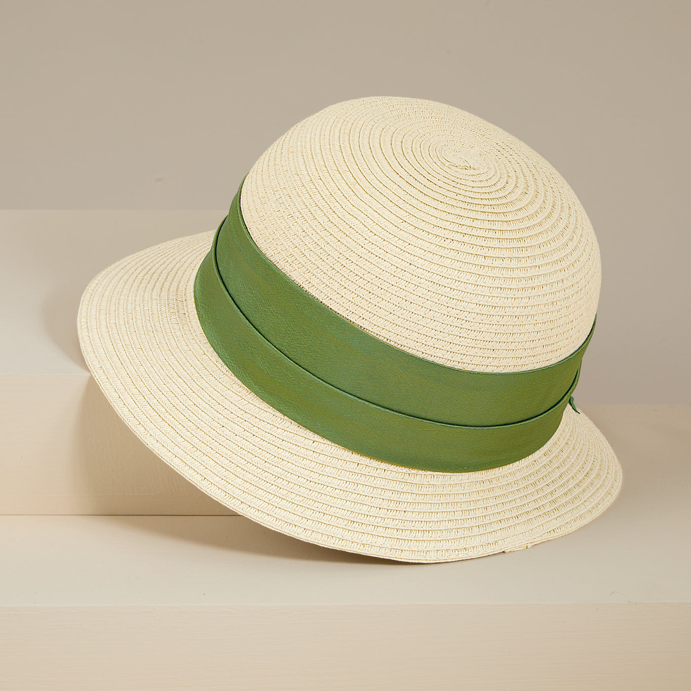 Sally Natural Straw Orchid Cloche