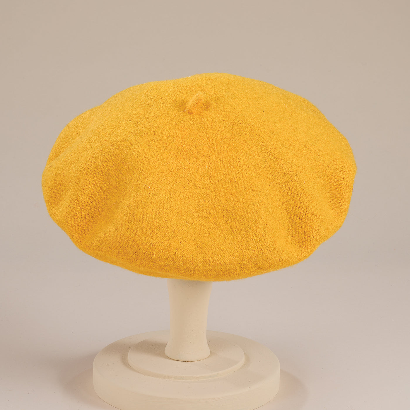 Chloe Yellow Bow Beret