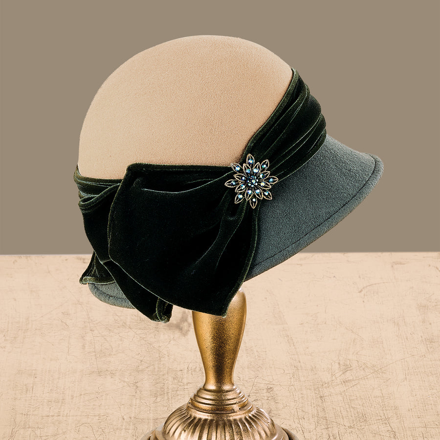 Jessica Camel & Green Cloche