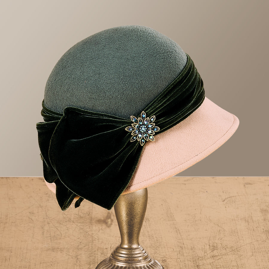 Jessica Green & Camel Cloche