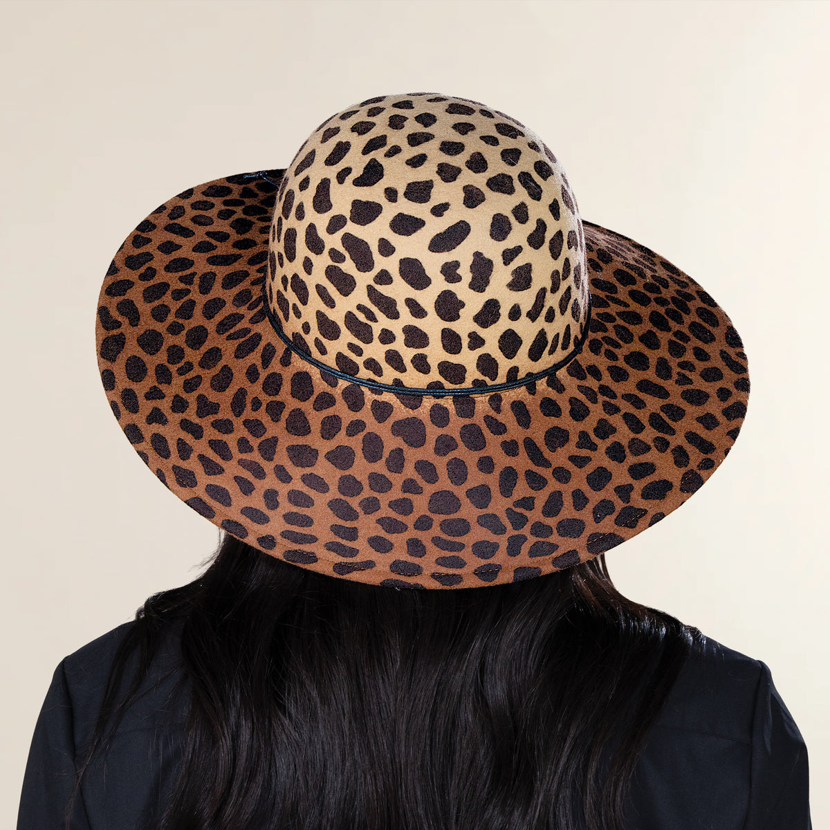Molly Leopard Print Lampshade Hat (Preorder)