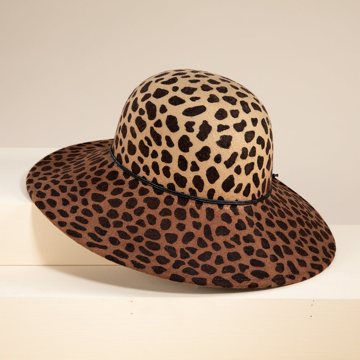 Molly Leopard Print Lampshade Hat (Preorder)