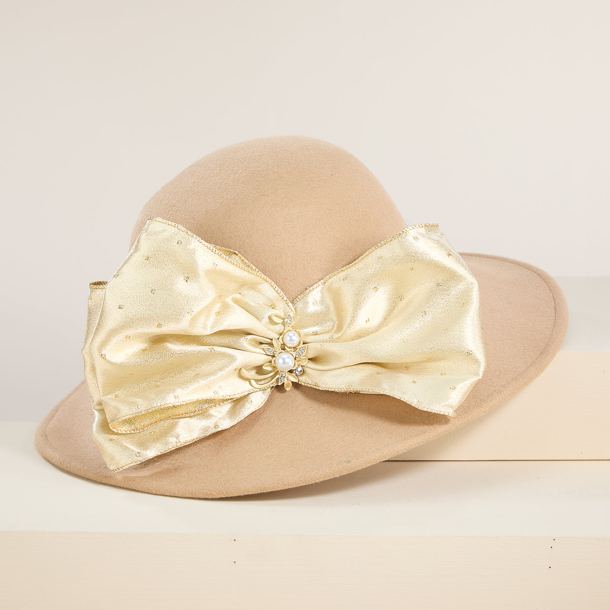 Kimmy Satin Bow Lampshade Hat (Preorder)