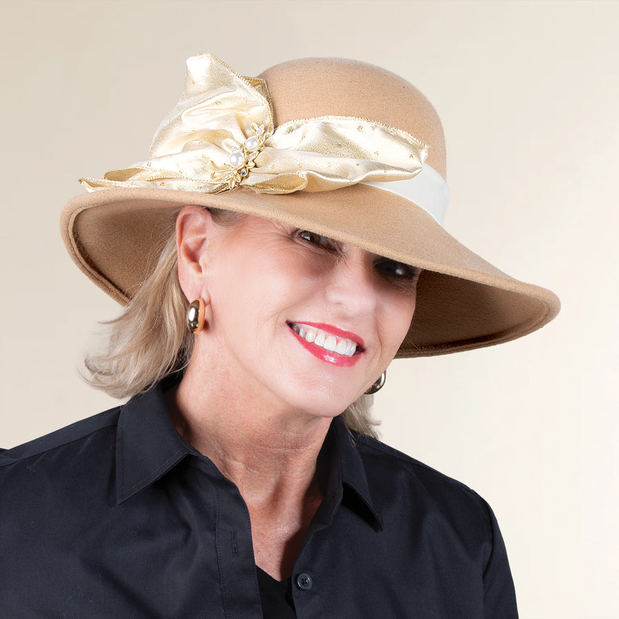Kimmy Satin Bow Lampshade Hat (Preorder)