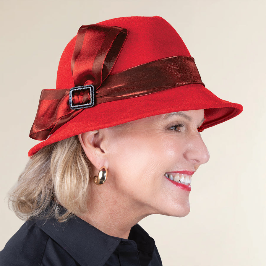 Rayne Crimson Belle Fedora (Preorder)