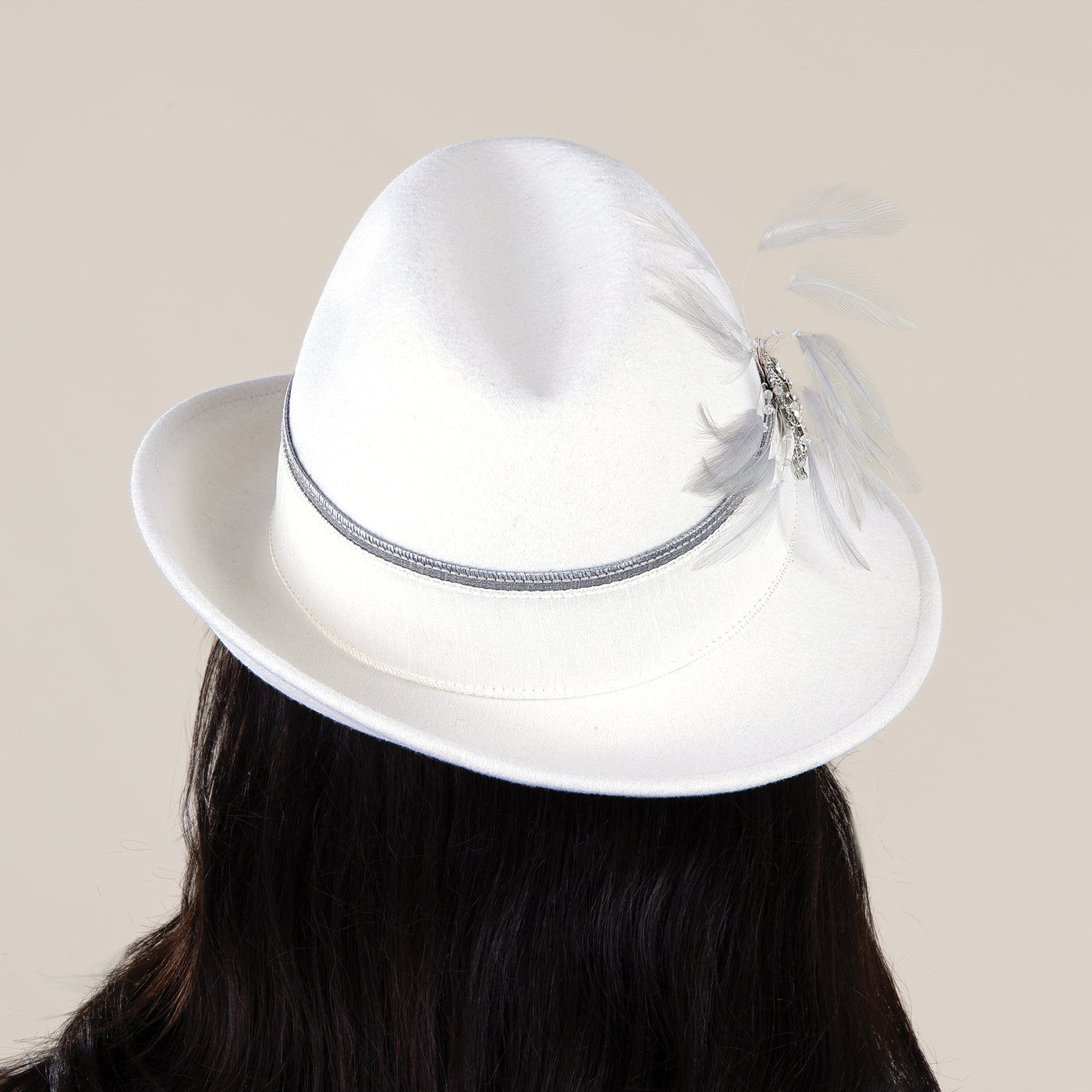 Aubrey Wool Snowflake Fedora