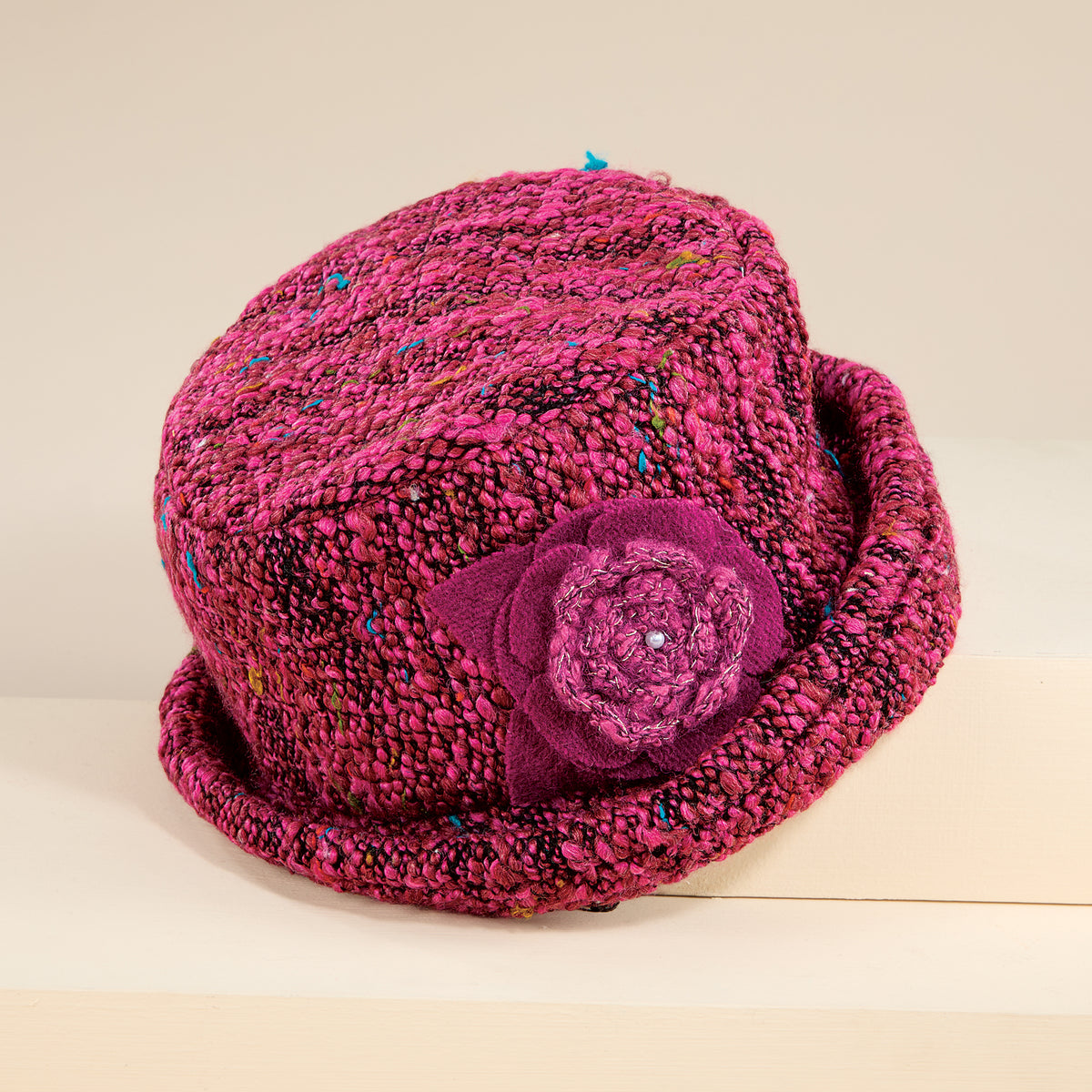 Amber Rose Boucle Bucket Hat (Preorder)