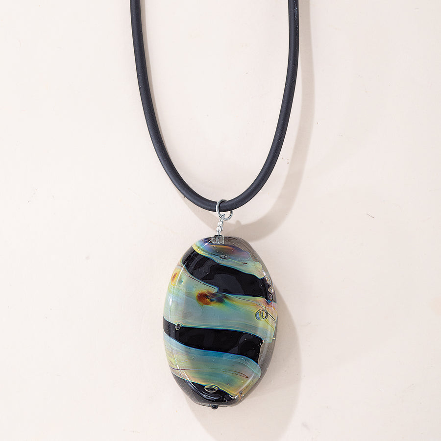 Murano Glass Calcedonio Pendant Necklace