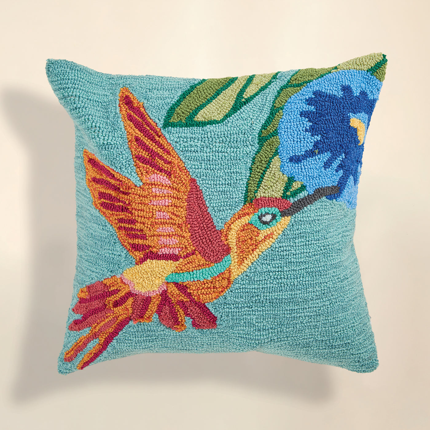 Indoor Outdoor Hummingbird Decorative Pillow