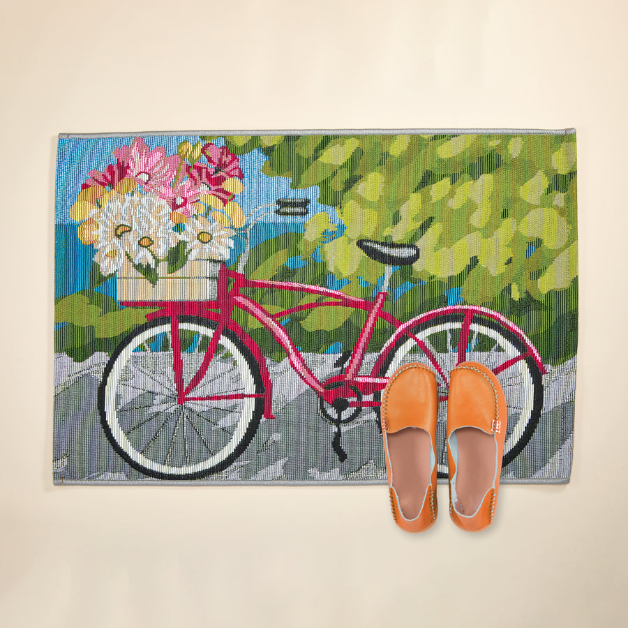 Beach Bike Decorative Mat