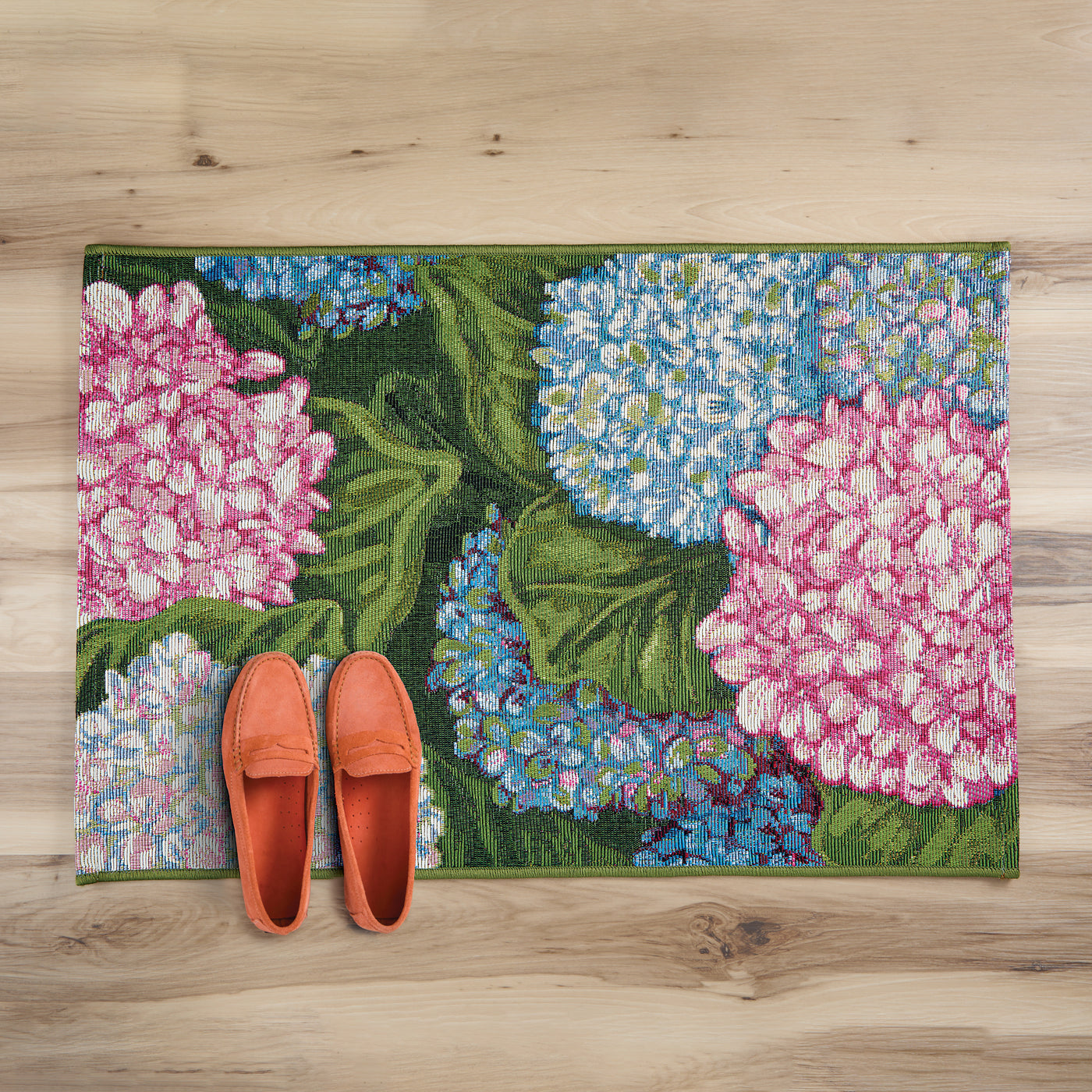 Colorful Hydrangeas Decorative Rug