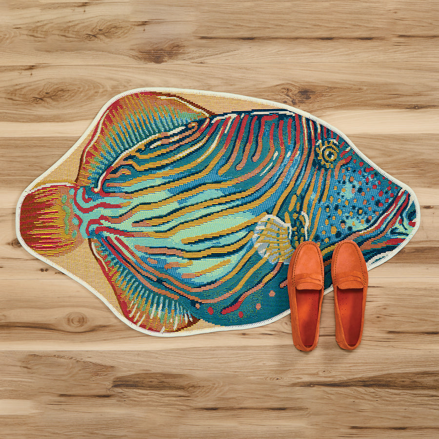 Rainbow Fish Decorative Mat (Preorder)