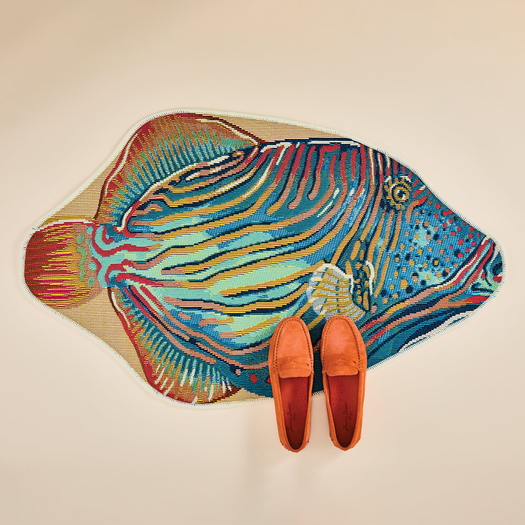 Rainbow Fish Decorative Mat