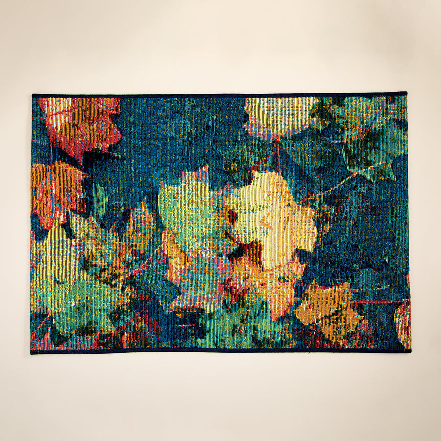 Falling Leaves Decorative Loomed Mat