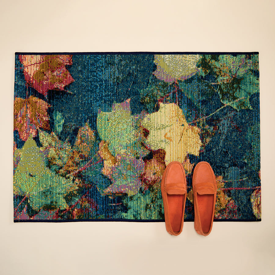 Falling Leaves Decorative Loomed Mat