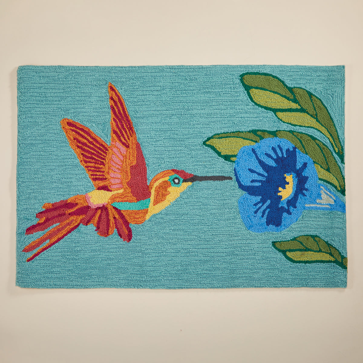 Round Hummingbird Rug Hummingbird Decorative Rug | Uno Alla Volta