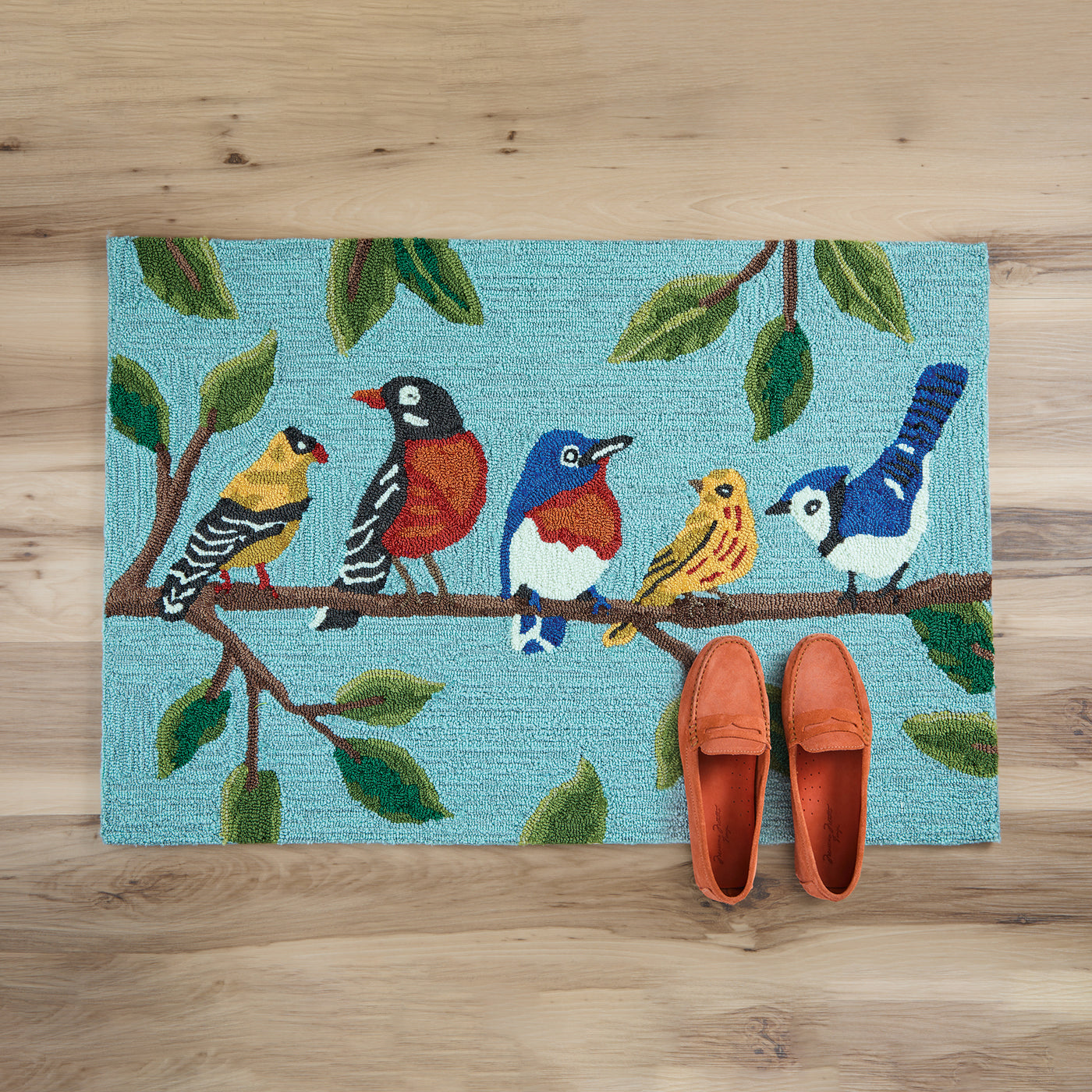 Birds On a Branch Decorative Rug
