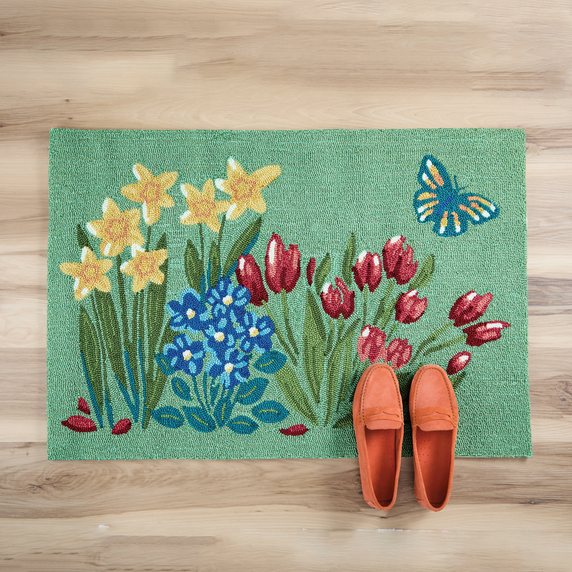 Flower Garden Decorative Rug