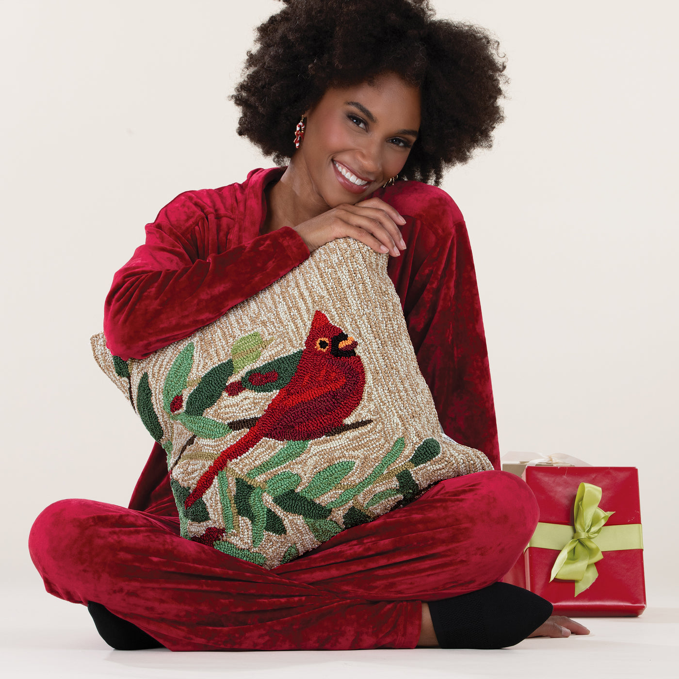 Winter Cardinal Pillow