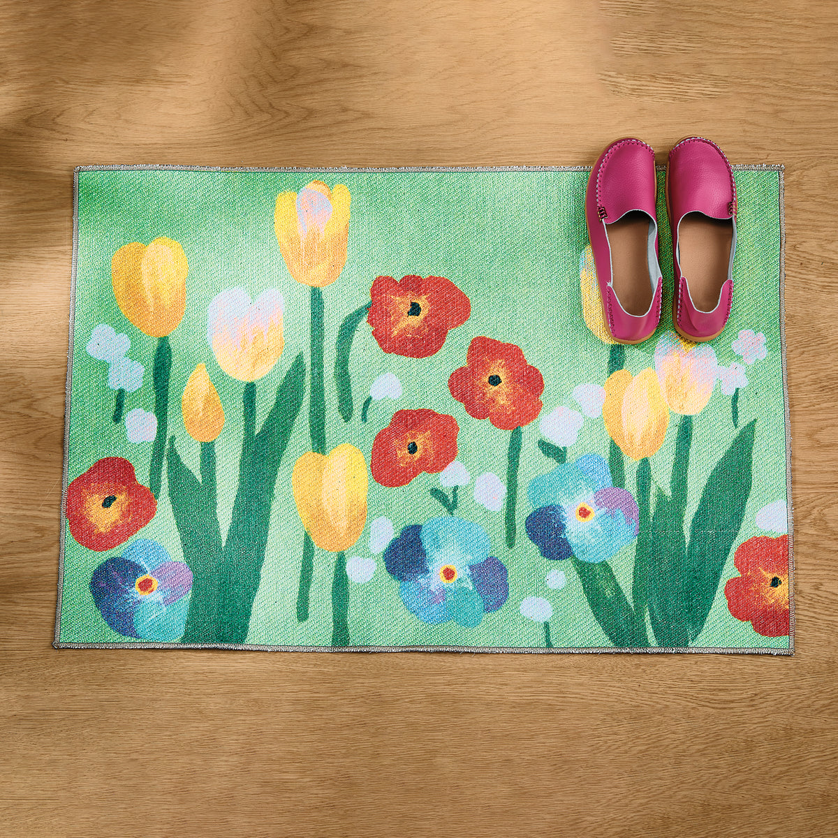Floral Landscape Accent Mat | Uno Alla Volta