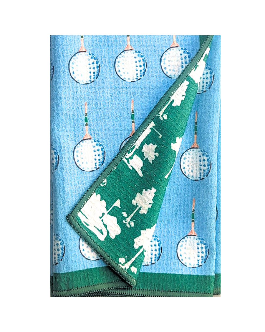 Tee Time Double-Sided Tea Towel