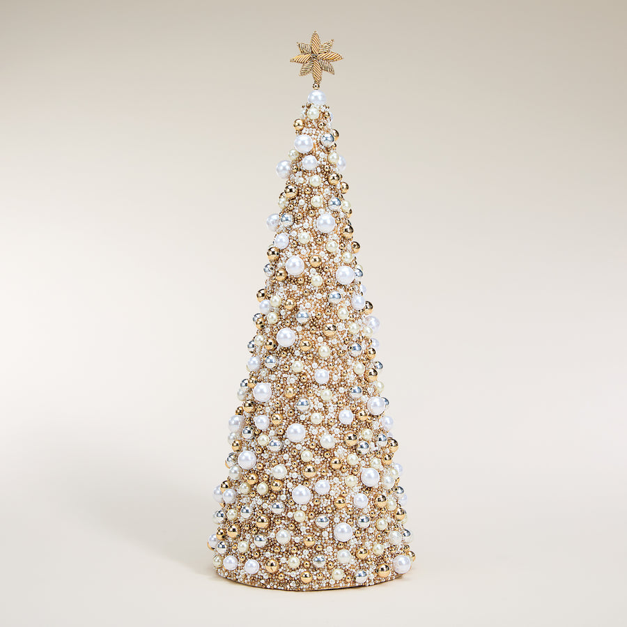 Decorative Ivory & Cream Glass Pearl Tree (Preorder)
