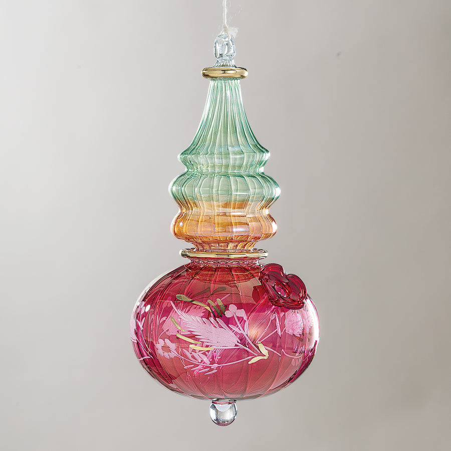 Egyptian Hand-Blown Glass Hummingbird Feeder (Preorder)