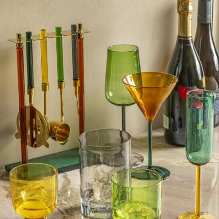 Jewel-Toned Martini Glass