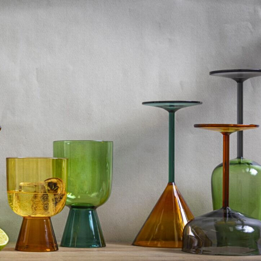Jewel-Toned Margarita Glass