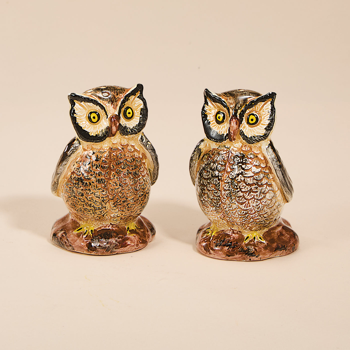 Italian Ceramic Owl Salt & Pepper Shakers (Preorder)