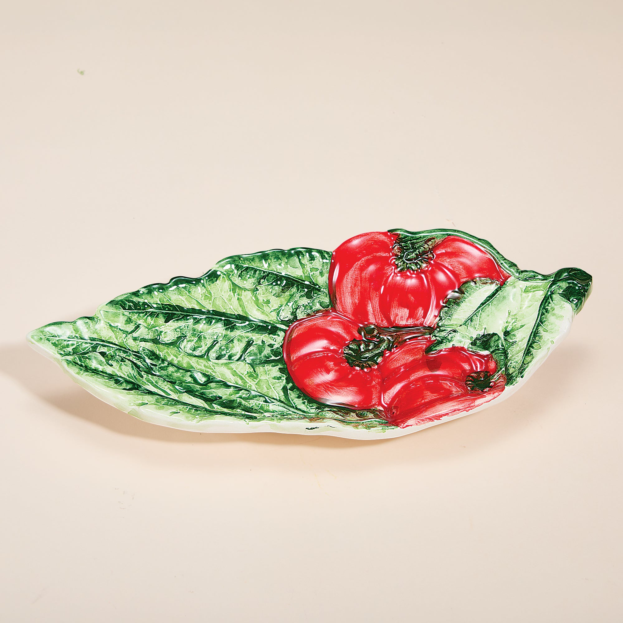 Italian Ceramic Garden Tomato Spoon Rest (Preorder)