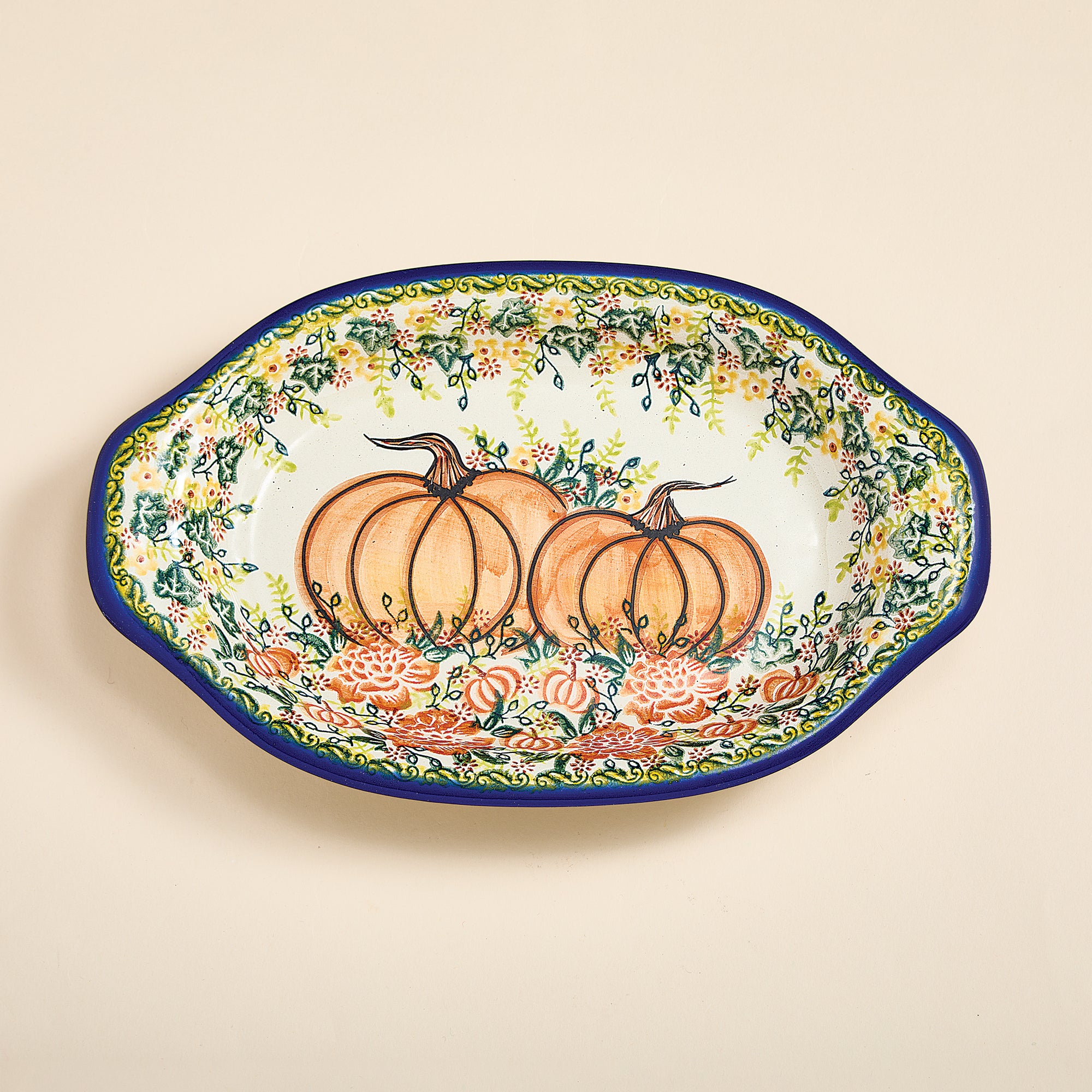 Polish Pottery Harvest Patch Platter