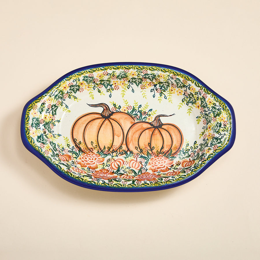 Polish Pottery Harvest Patch Platter