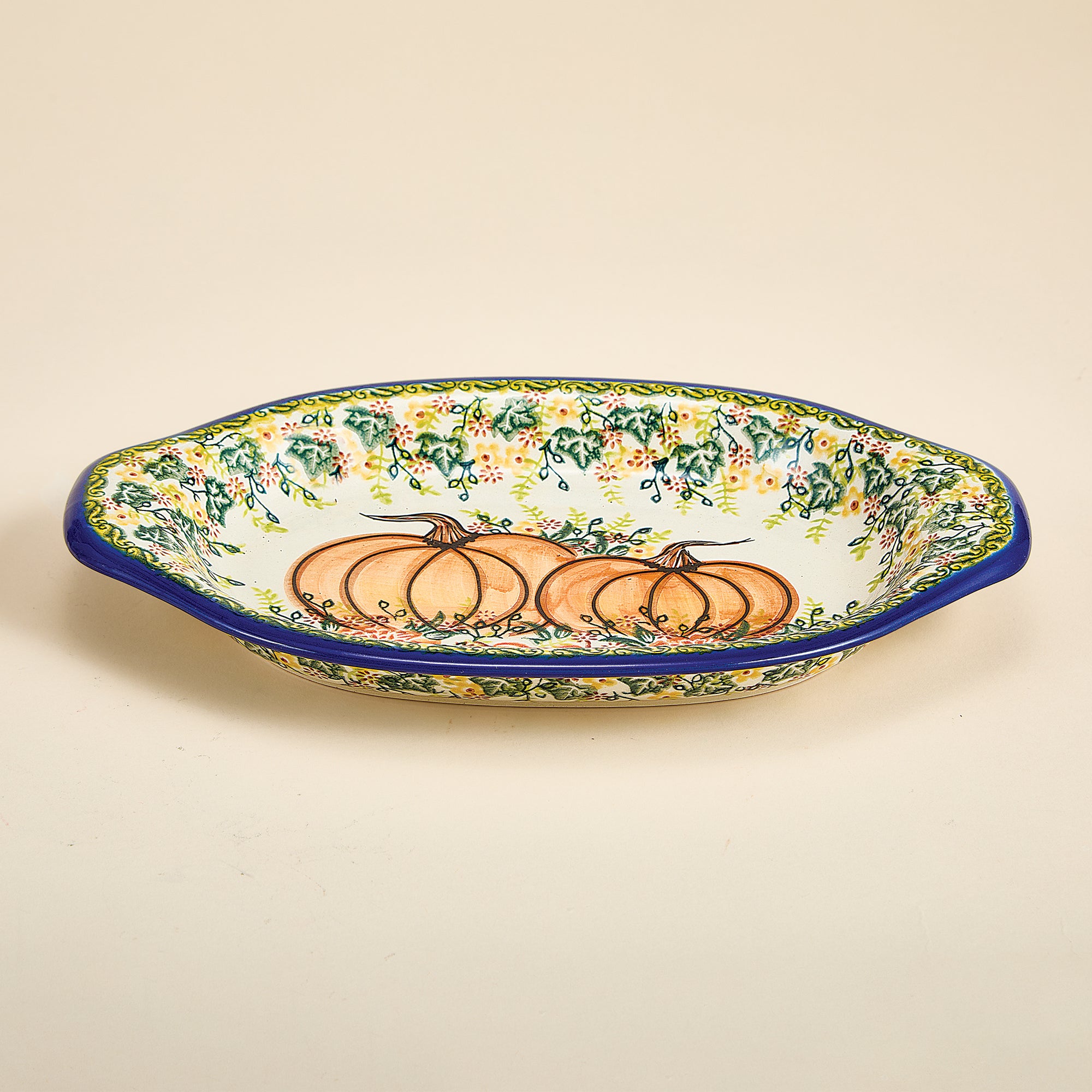 Polish Pottery Harvest Patch Platter