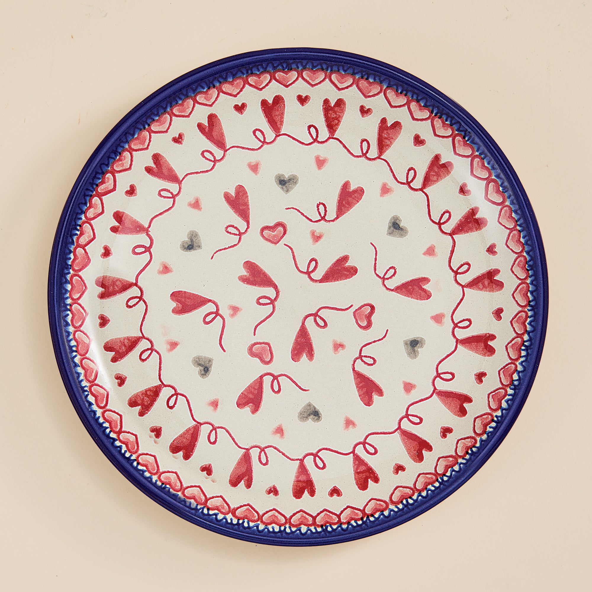 Polish Pottery Follow Your Hearts Small Plate