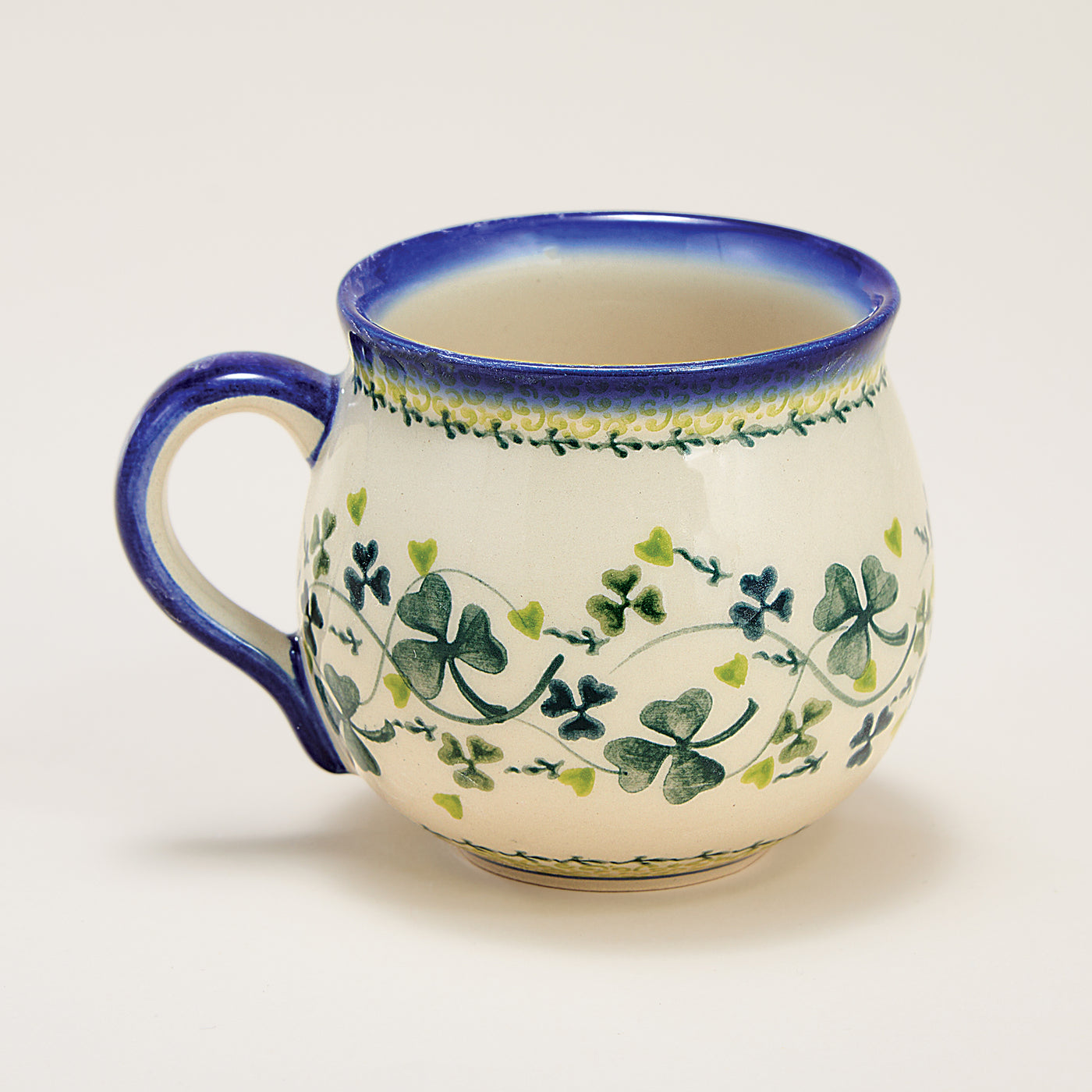 Polish Pottery Lucky Ladybug Mug & Plate Set