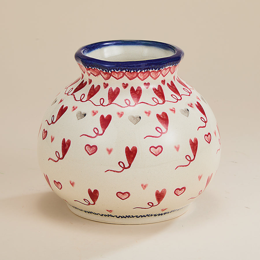 Polish Pottery Follow Your Hearts Vase