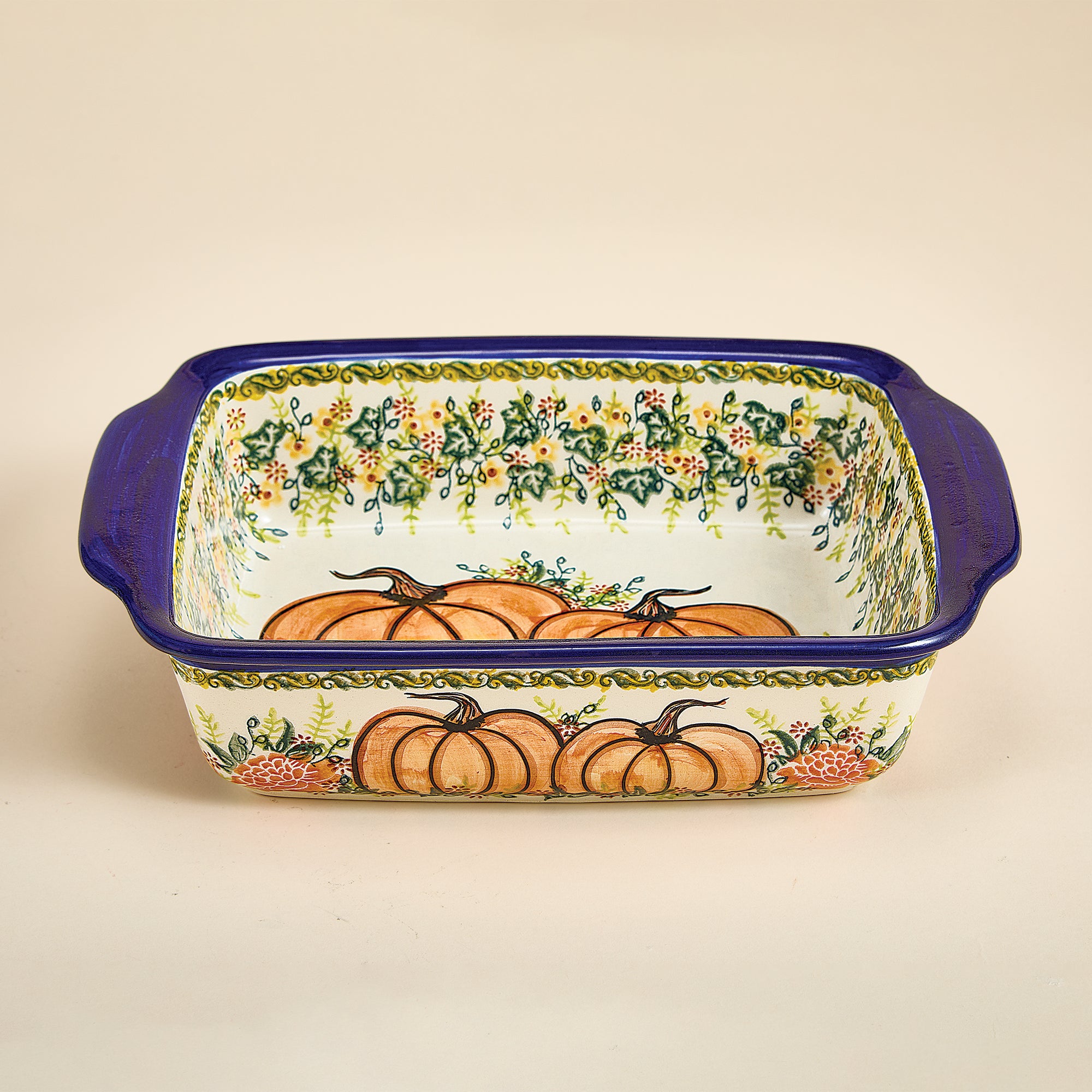Polish Pottery Harvest Patch Baking Dish