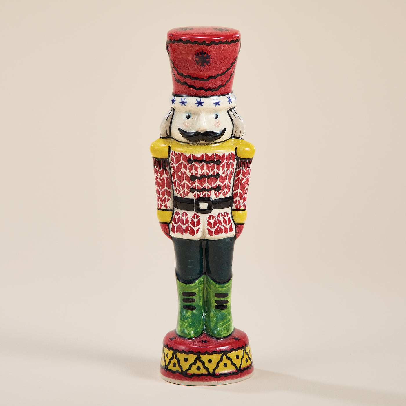 Polish Pottery Nutcracker King Sculpture